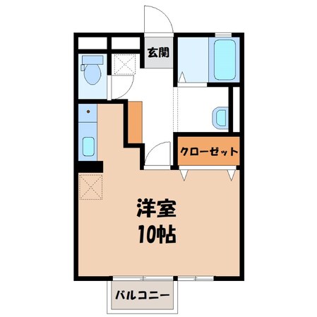 宇都宮駅 バス20分  東高校前下車：停歩8分 1階の物件間取画像